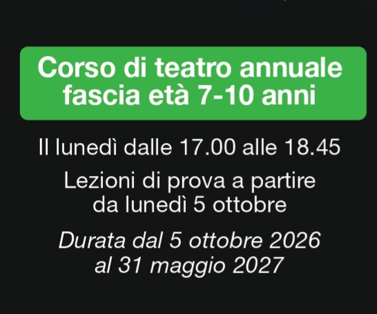 corso teatro  annuale 7 10