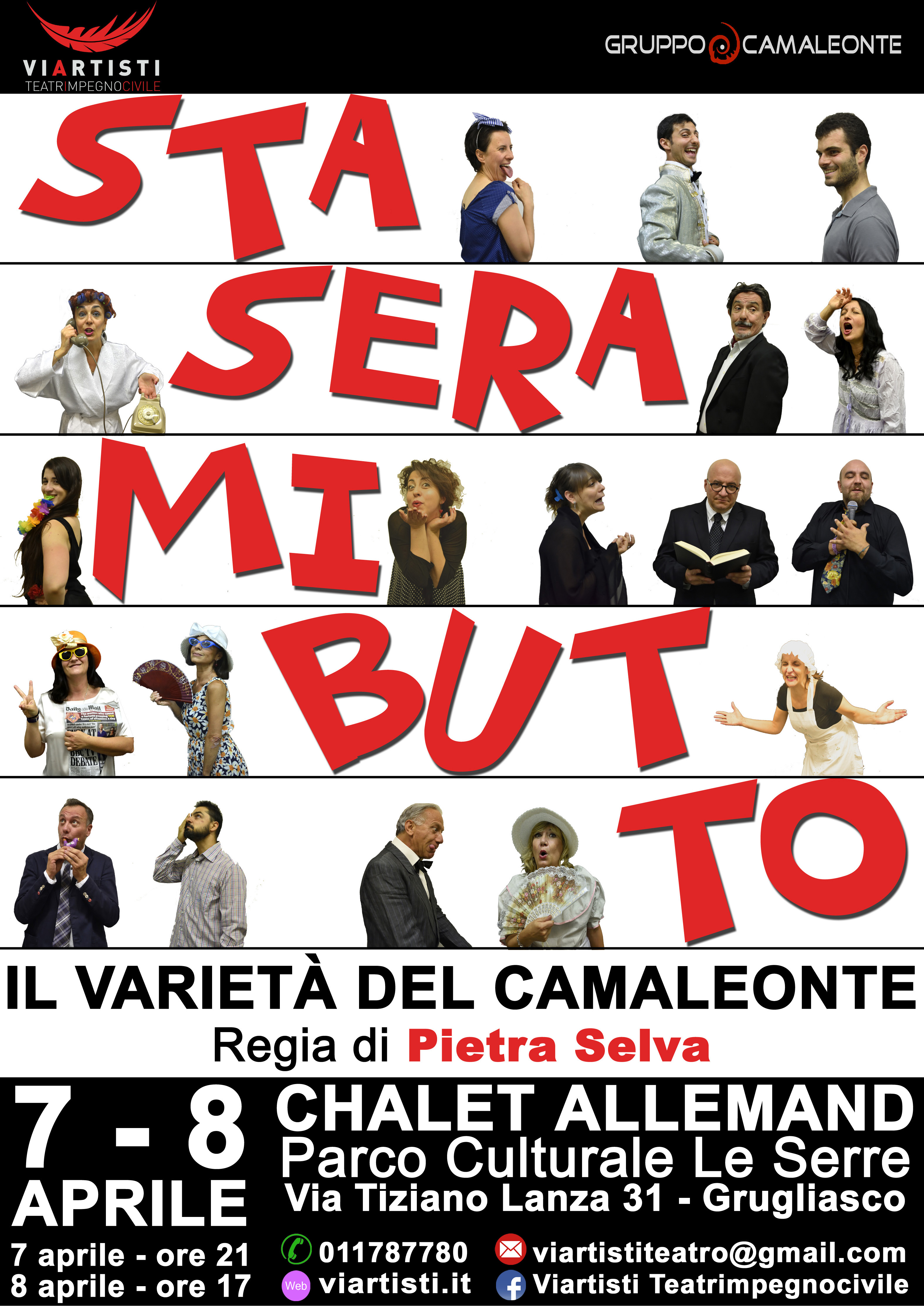 Locandina di STASERA MI BUTTO IL VARIETA' DEI CAMALEONTE