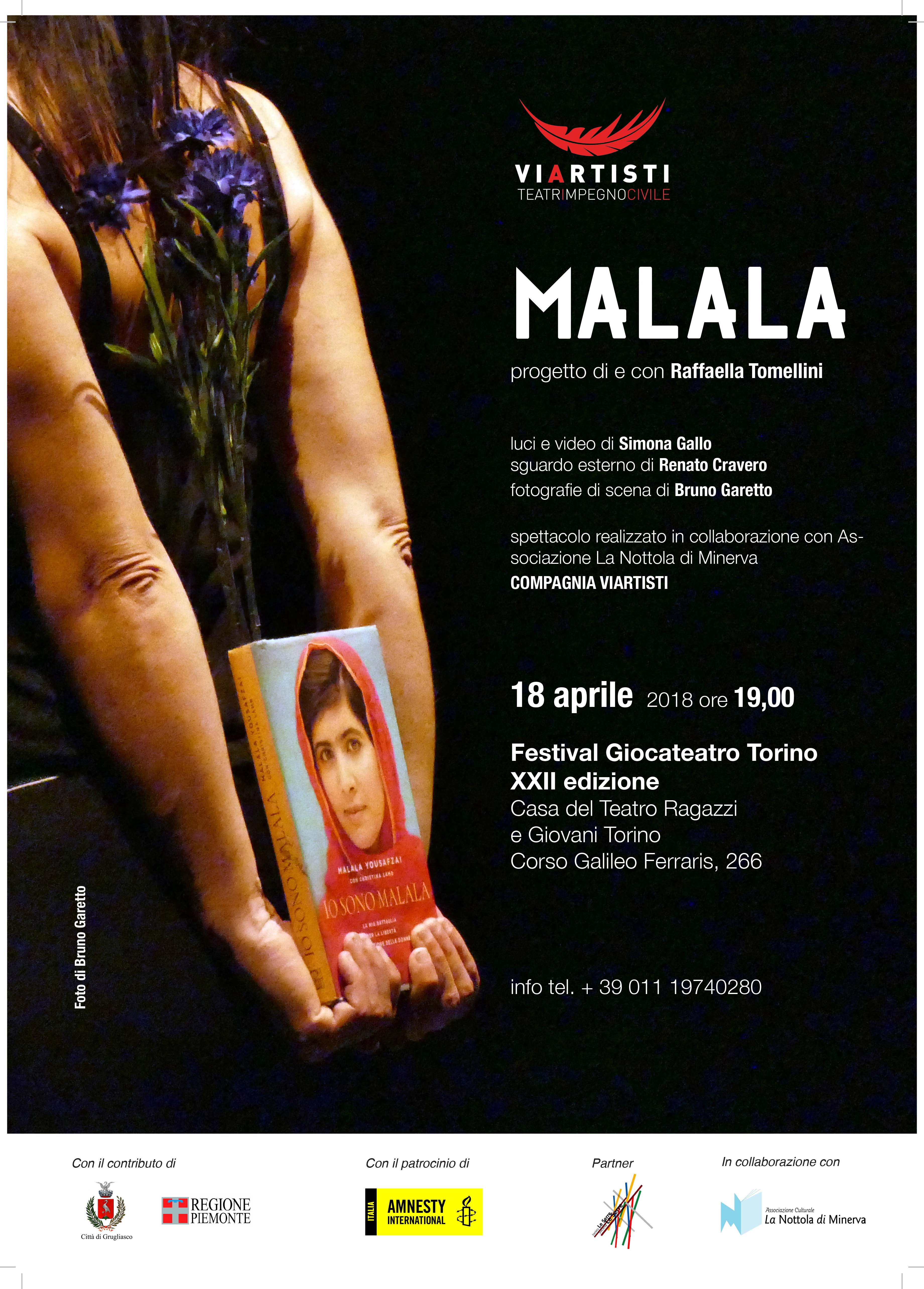 Locandina di MALALA al GIOCATEATRO 2018