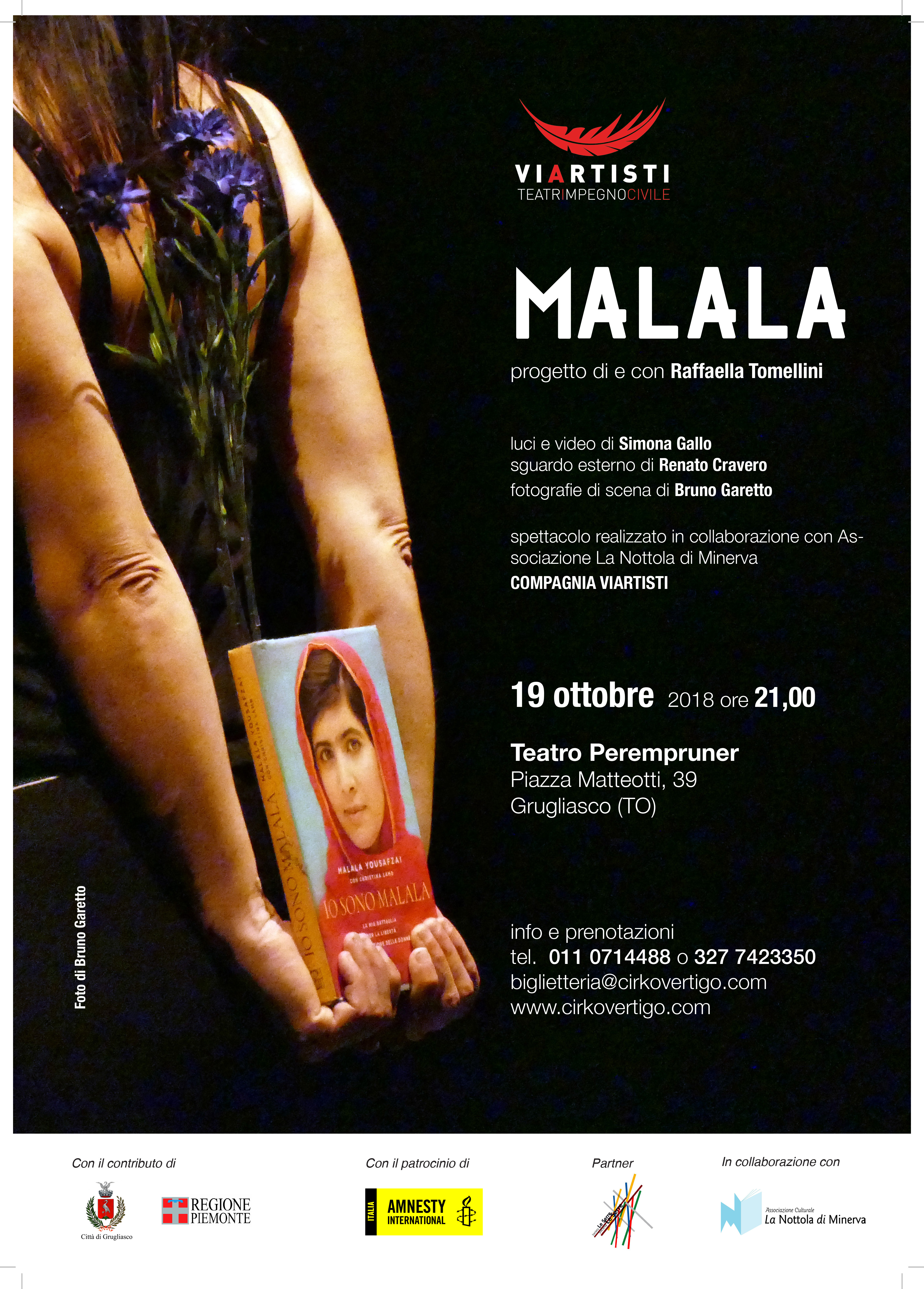 Locandina di MALALA Grugliasco, Teatro Perempruner