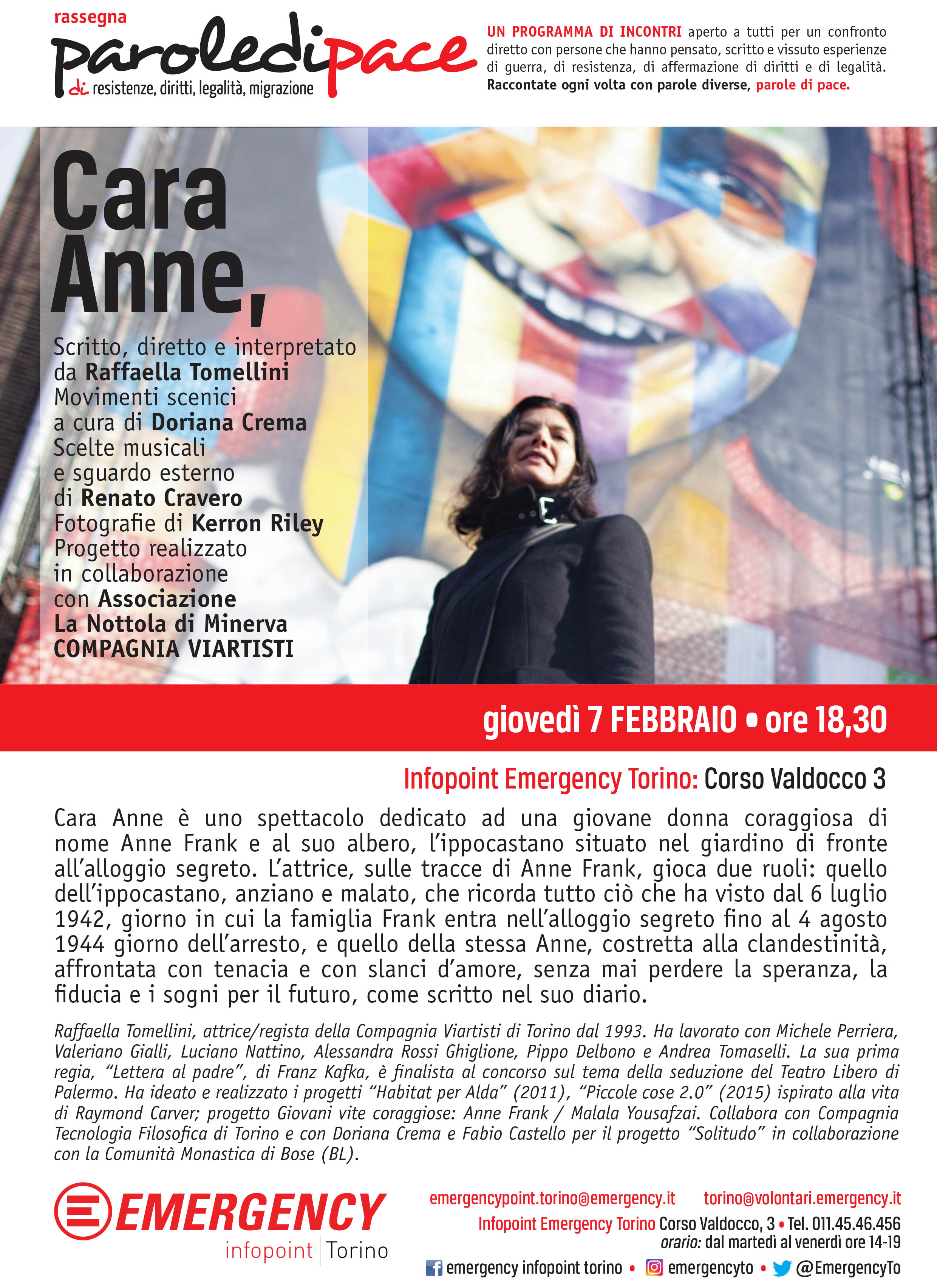 Locandina di CARA ANNE Torino Emergency Infopoint