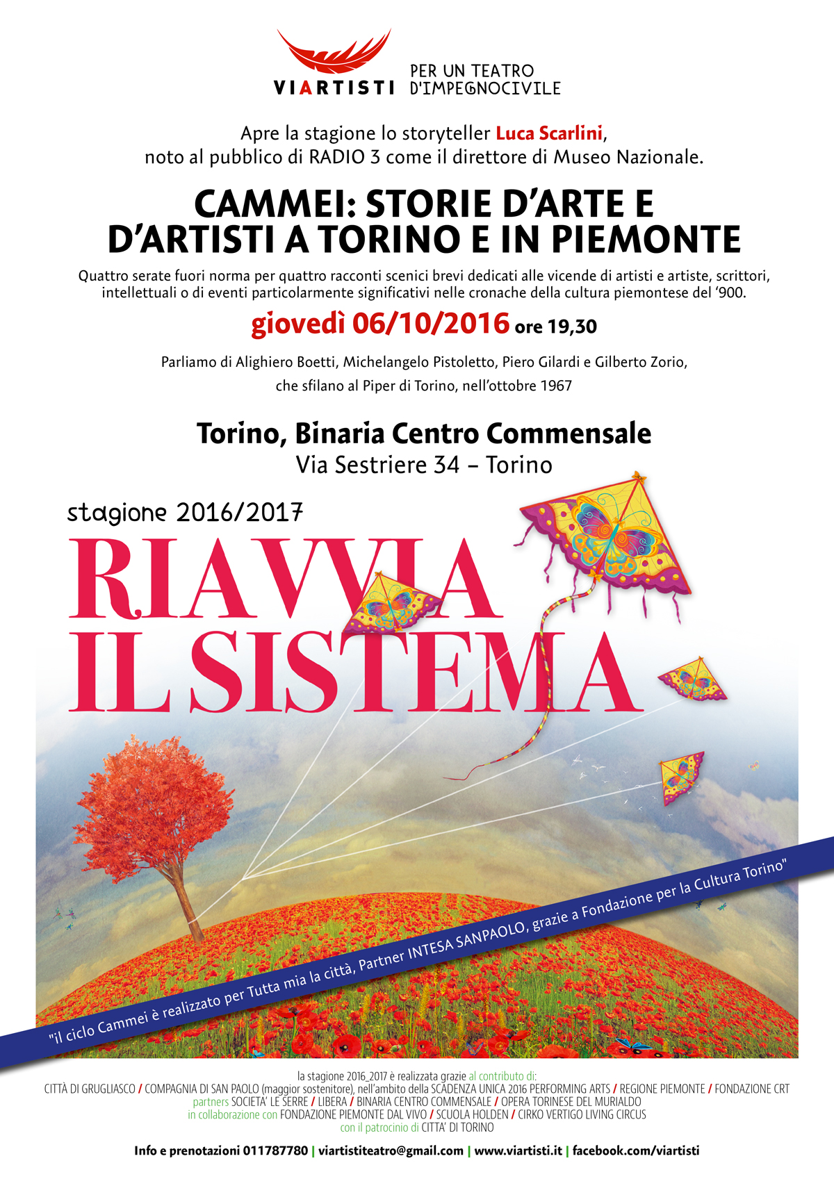 Locandina di CAMMEI: STORIE D’ARTE E D’ARTISTI A TORINO E IN PIEMONTE