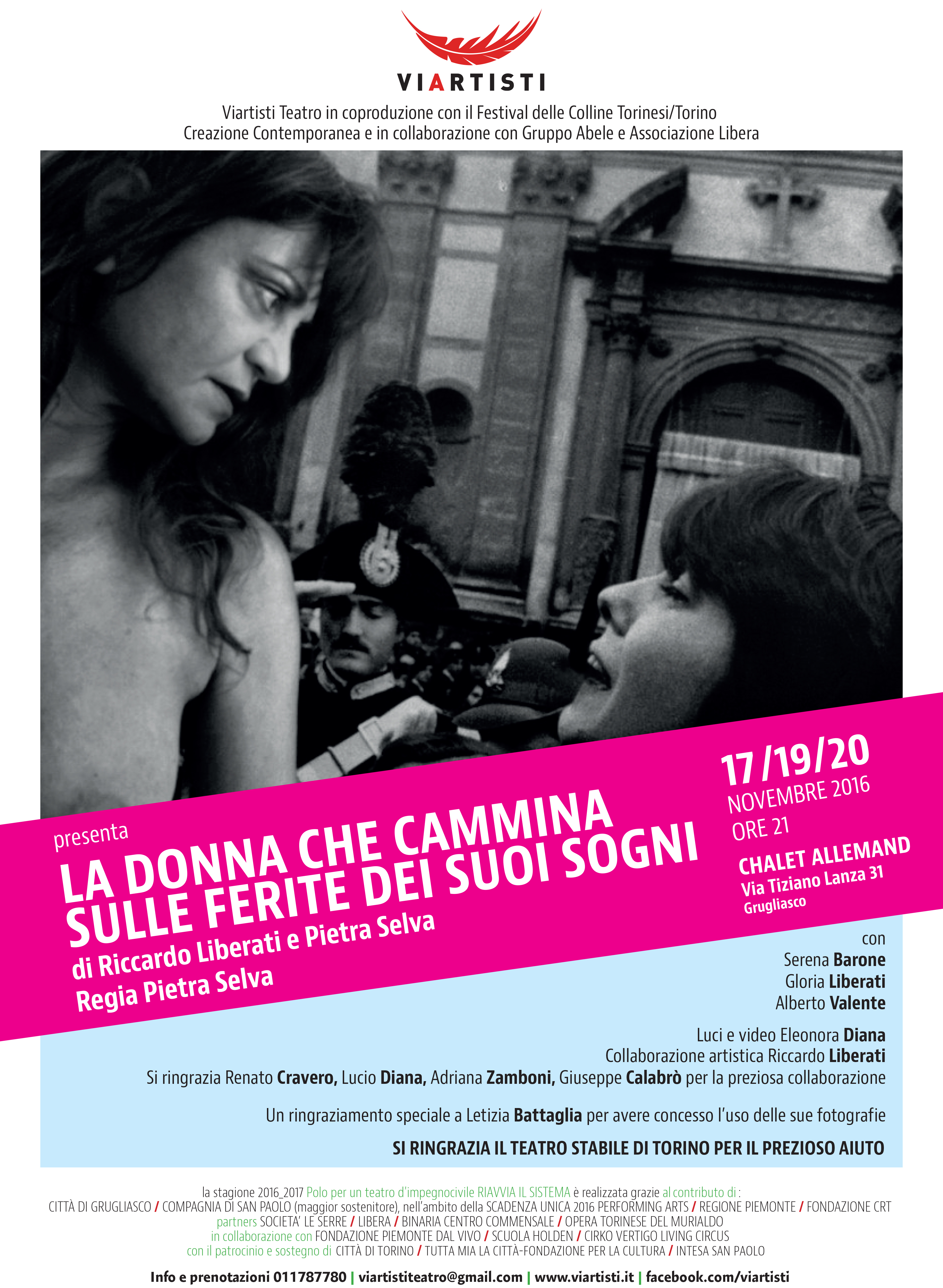 Locandina di LA DONNA CHE CAMMINA SULLE FERITE DEI SUOI SOGNI